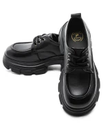 Pantofi Casual Dama din piele naturala KM1606 Negru | ... » Pantoful.Ro