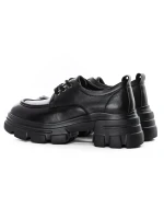 Pantofi Casual Dama din piele naturala KM1606 Negru | ... » Pantoful.Ro