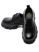Pantofi Casual Dama din piele naturala KM1607 Negru | ... » Pantoful.Ro