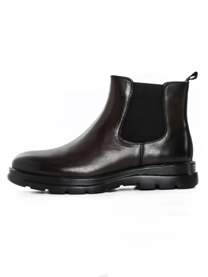 Ghete Barbati din piele naturala Z190330-1 COFFEE | ADVANCER