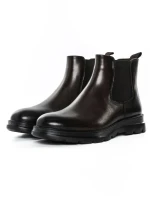 Ghete Barbati din piele naturala Z190330-1 COFFEE | ADVANCER