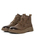 Ghete Barbati din piele naturala 806005 KHAKI | ADVANCER