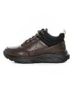 Ghete Barbati din piele naturala M35610 COFFEE | ADVANCER
