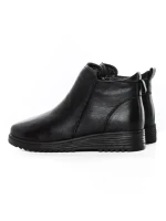 Ghete Dama din piele naturala 3901 BLACK | ADVANCER