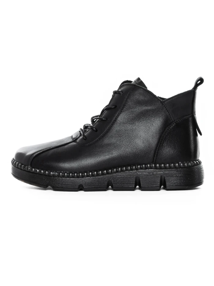 Ghete Dama din piele naturala 5512 BLACK | ADVANCER