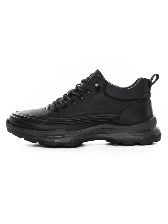 Ghete Barbati din piele naturala E90005 BLACK | ADVANCER