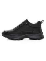 Ghete Barbati din piele naturala E90005 BLACK | ADVANCER