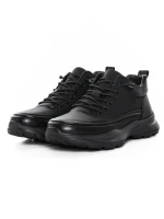 Ghete Barbati din piele naturala E90005 BLACK | ADVANCER