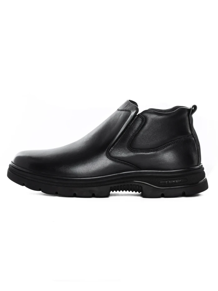 Ghete Barbati din piele naturala 8157R BLACK | ADVANCER