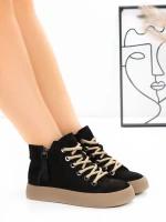 Ghete Dama din piele naturala 639-88 Negru | Advancer » Pantoful.ro