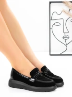 Pantofi Casual Dama din piele naturala 5272T03 Negru |... » Pantoful.ro