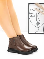 Ghete Dama din piele naturala M852 Maro | Advancer » Pantoful.ro