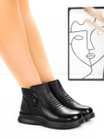 Ghete Dama din piele naturala M852 Negru | Advancer » Pantoful.ro
