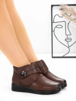 Ghete Dama din piele naturala M3535 Maro | Advancer » Pantoful.ro