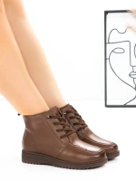 Ghete Dama din piele naturala 3908 Maro | Advancer » Pantoful.ro