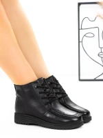 Ghete Dama din piele naturala 3908 Negru | Advancer » Pantoful.ro