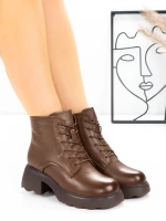 Ghete Dama din piele naturala 5008 Maro | Advancer » Pantoful.ro