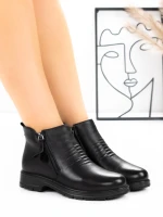 Ghete Dama din piele naturala 76-76 Negru | Advancer » Pantoful.ro