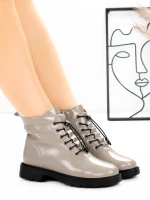 Ghete Dama din piele naturala E0931-10 Piersica | Adva... » Pantoful.ro