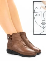 Ghete Dama din piele naturala B69199-6 Maro | Advancer » Pantoful.ro