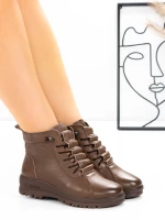 Ghete Dama din piele naturala 5851 Maro | Advancer » Pantoful.ro