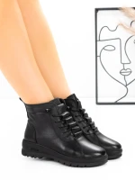 Ghete Dama din piele naturala 5851 Negru | Advancer » Pantoful.ro