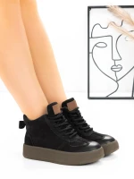 Ghete Dama din piele naturala 1072 Negru | Advancer » Pantoful.ro