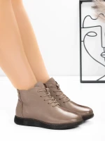 Ghete Dama din piele naturala 9580 Piersica | Advancer » Pantoful.ro