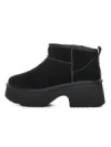 Ghete Dama din piele naturala 5W70 BLACK | PANTOFUL