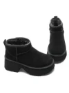 Ghete Dama din piele naturala 5W70 BLACK | PANTOFUL