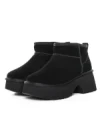Ghete Dama din piele naturala 5W70 BLACK | PANTOFUL