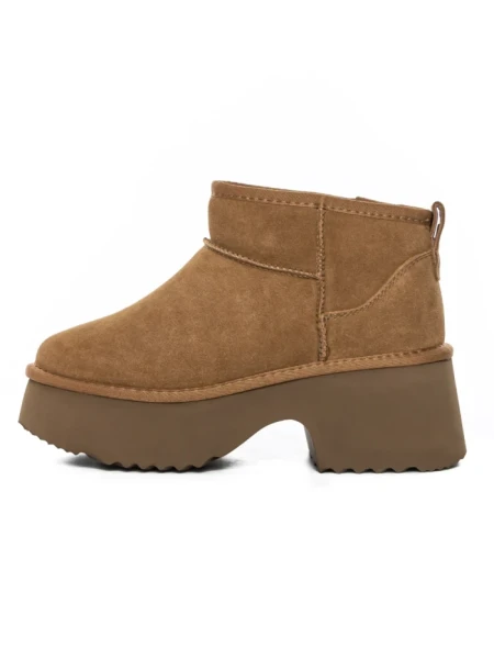 Ghete Dama din piele naturala 5W70 YELLOW | PANTOFUL