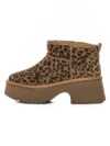 Ghete Dama din piele naturala 5W70 LEOPARD PRINT | PANTOFUL