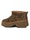 Ghete Dama din piele naturala 5W70 LEOPARD PRINT | PANTOFUL
