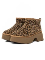 Ghete Dama din piele naturala 5W70 LEOPARD PRINT | PANTOFUL