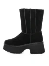 Ghete Dama din piele naturala 5W71 BLACK | PANTOFUL