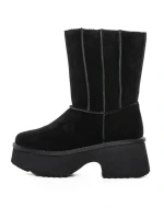 Ghete Dama din piele naturala 5W71 BLACK | PANTOFUL