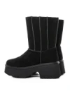 Ghete Dama din piele naturala 5W71 BLACK | PANTOFUL