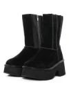 Ghete Dama din piele naturala 5W71 BLACK | PANTOFUL