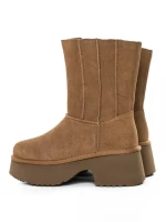 Ghete Dama din piele naturala 5W71 YELLOW | PANTOFUL