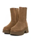 Ghete Dama din piele naturala 5W71 YELLOW | PANTOFUL