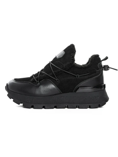 Pantofi Casual Dama din piele naturala 58W26 BLACK | PANTOFUL