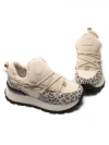 Pantofi Casual Dama din piele naturala 58W26 YELLOW-LEOPARD | PANTOFUL