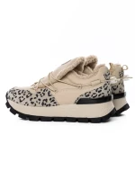 Pantofi Casual Dama din piele naturala 58W26 YELLOW-LEOPARD | PANTOFUL
