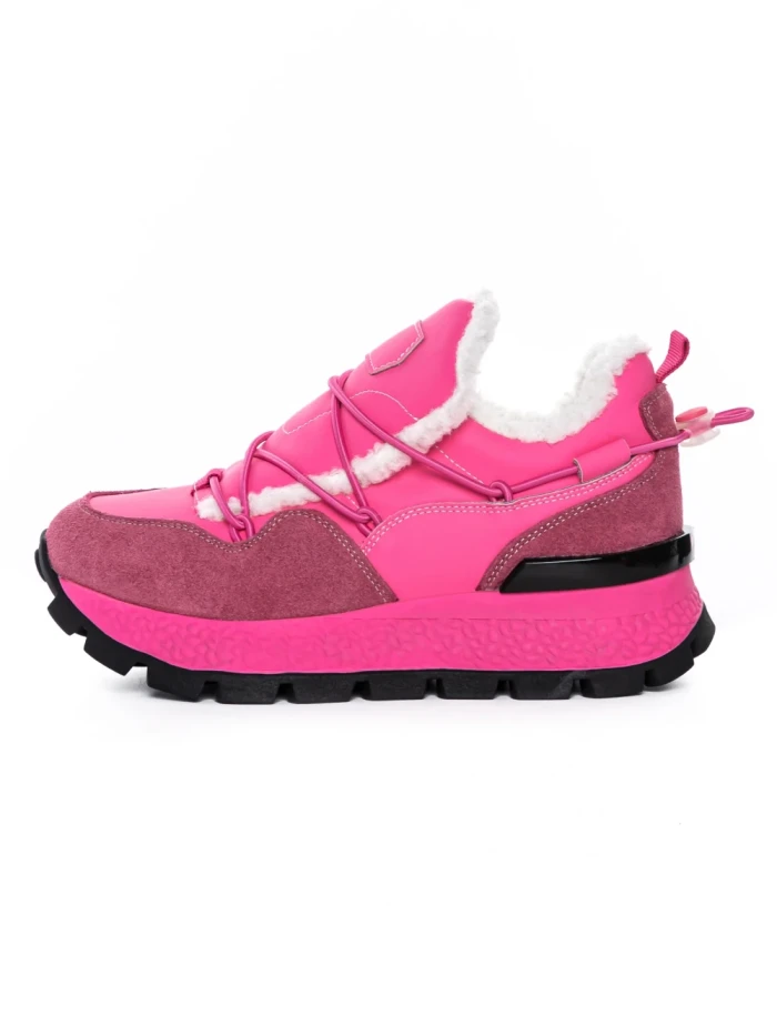 Pantofi Casual Dama din piele naturala 58W26 ROSEO | PANTOFUL