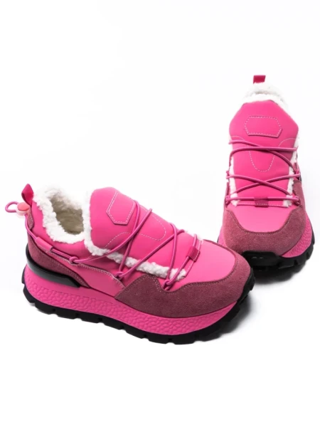 Pantofi Casual Dama din piele naturala 58W26 ROSEO | PANTOFUL