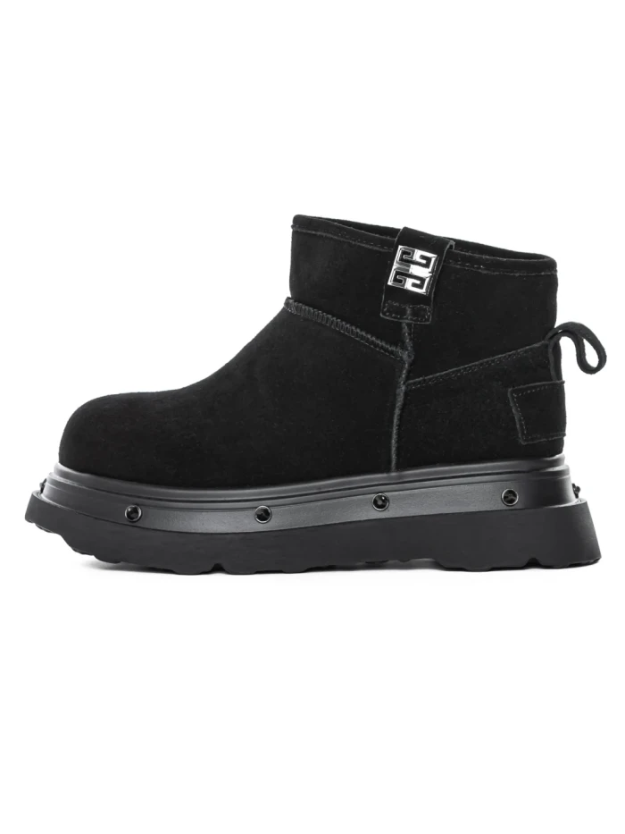 Ghete Dama din piele naturala 58W28 BLACK | PANTOFUL