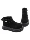 Ghete Dama din piele naturala 58W28 BLACK | PANTOFUL