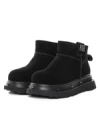 Ghete Dama din piele naturala 58W28 BLACK | PANTOFUL