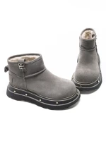 Ghete Dama din piele naturala 58W28 GREY | PANTOFUL